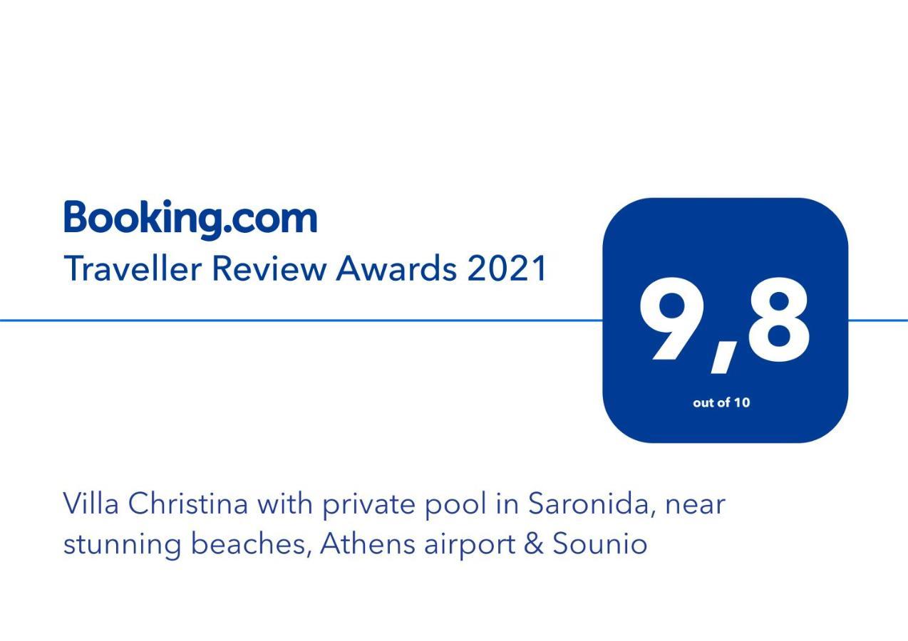 Villa Christina With Private Pool In Saronida, Near Stunning Beaches, Athens Airport & Sounio Buitenkant foto
